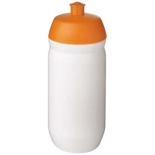 Bouteille de sport publicitaire 500 ml HydroFlex™ Orange et Blanc